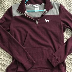 Pink Quarter Zip Pullover
